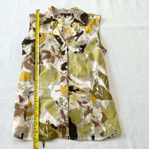 NIC & ZOE TAN/BROWN Sleeveless Top Blouse SIZE 4 - Picture 4 of 7